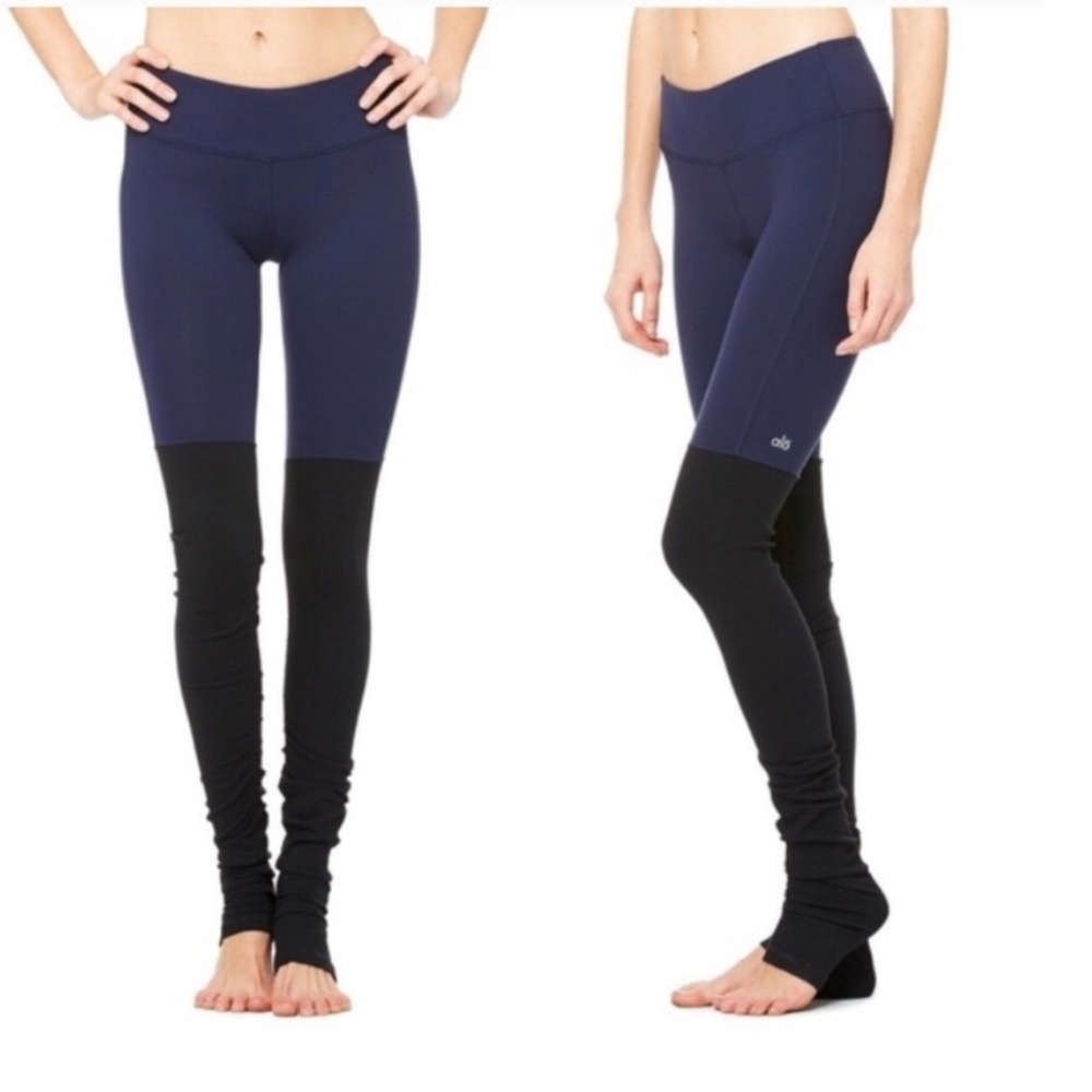 ALO goddess‎ leggings black and blue